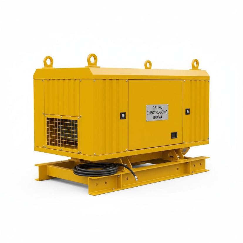 Grupo Electrógeno Diésel 60 kVA Insonorizado para Obra